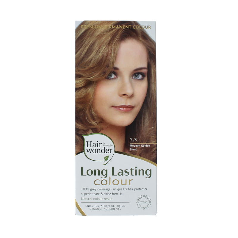 Henna Plus Long lasting colour 7.3 medium golden blond 100 Milliliter