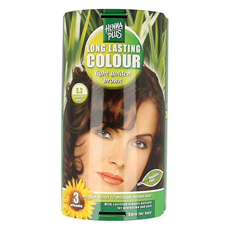 Henna Plus Long lasting colour 5.3 golden brown 100 Milliliter