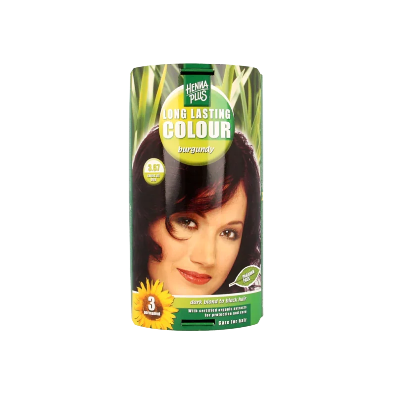 Henna Plus Long lasting colour 3.67 burgundy 100 Milliliter