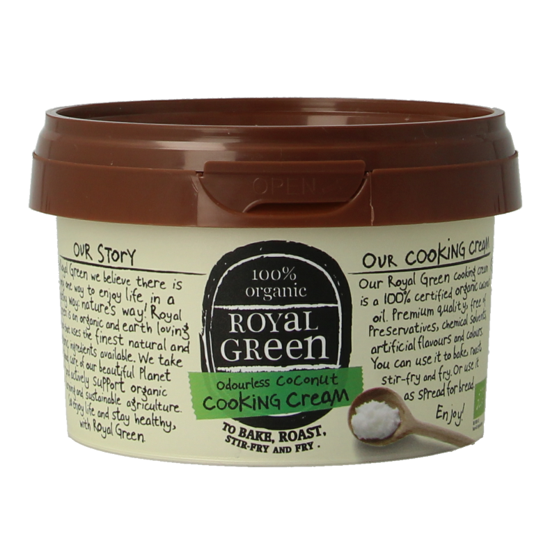 Royal Green Kokos cooking cream odourless bio 250 Milliliter