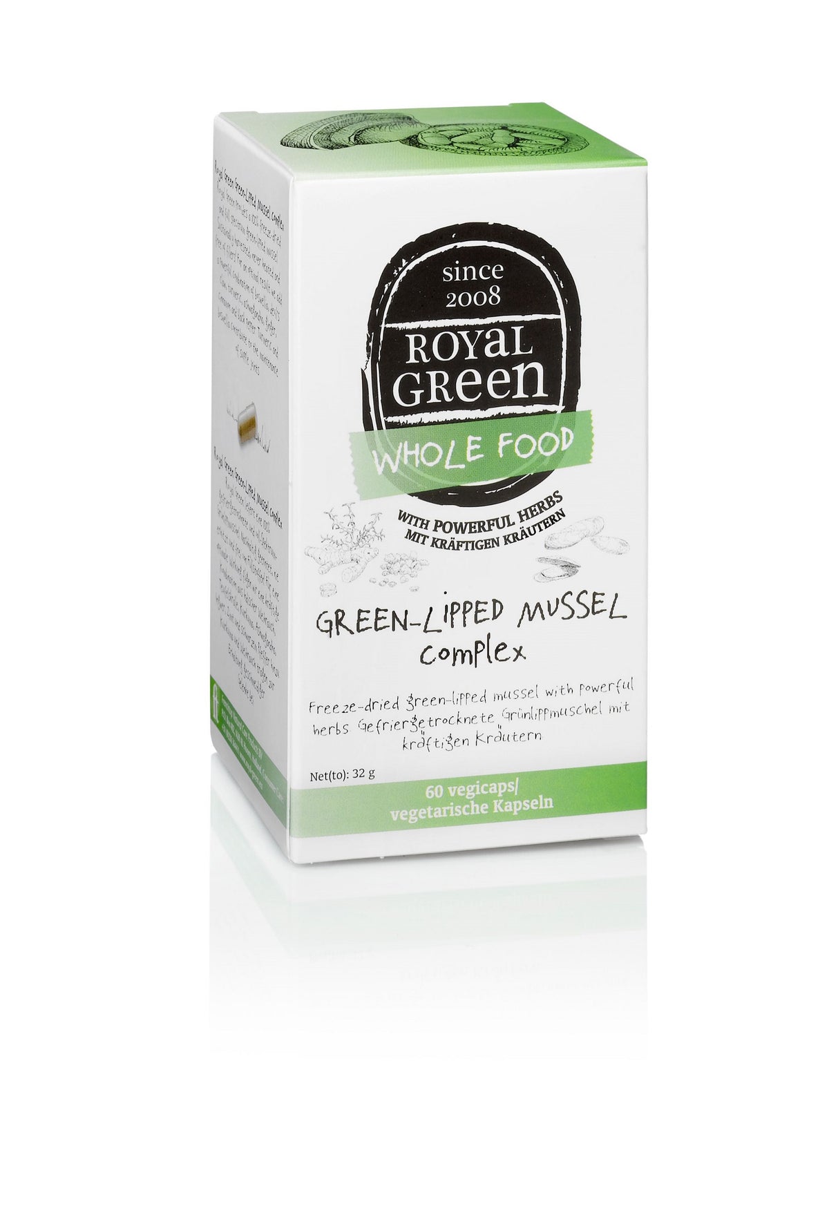 Royal Green Green-lipped mussel complex 60 Vegetarische capsules