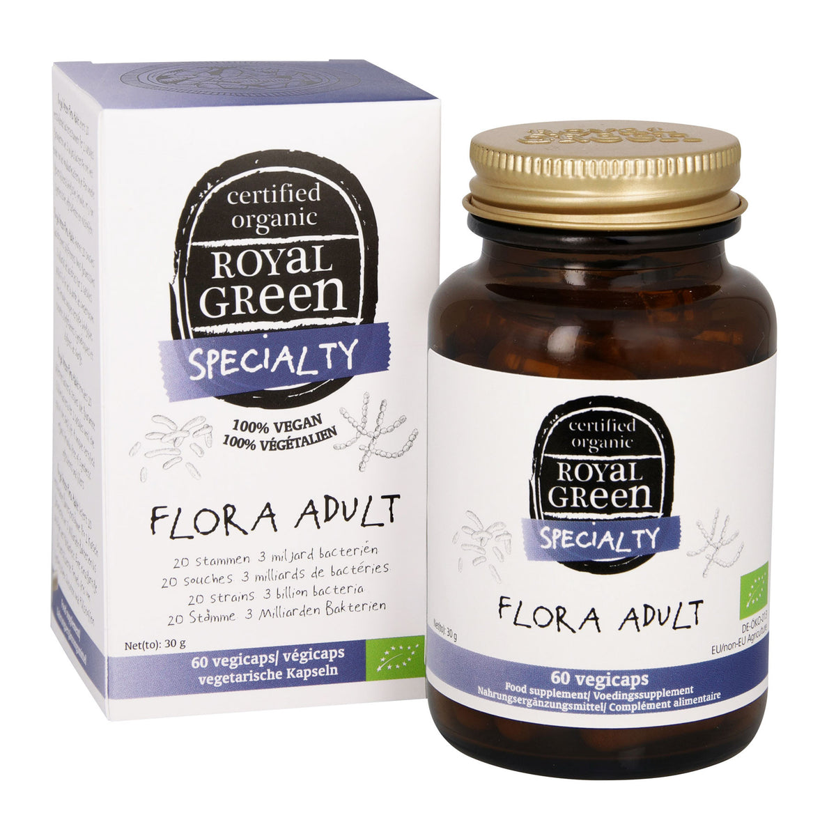 Royal Green Flora adult bio 60 Vegetarische capsules