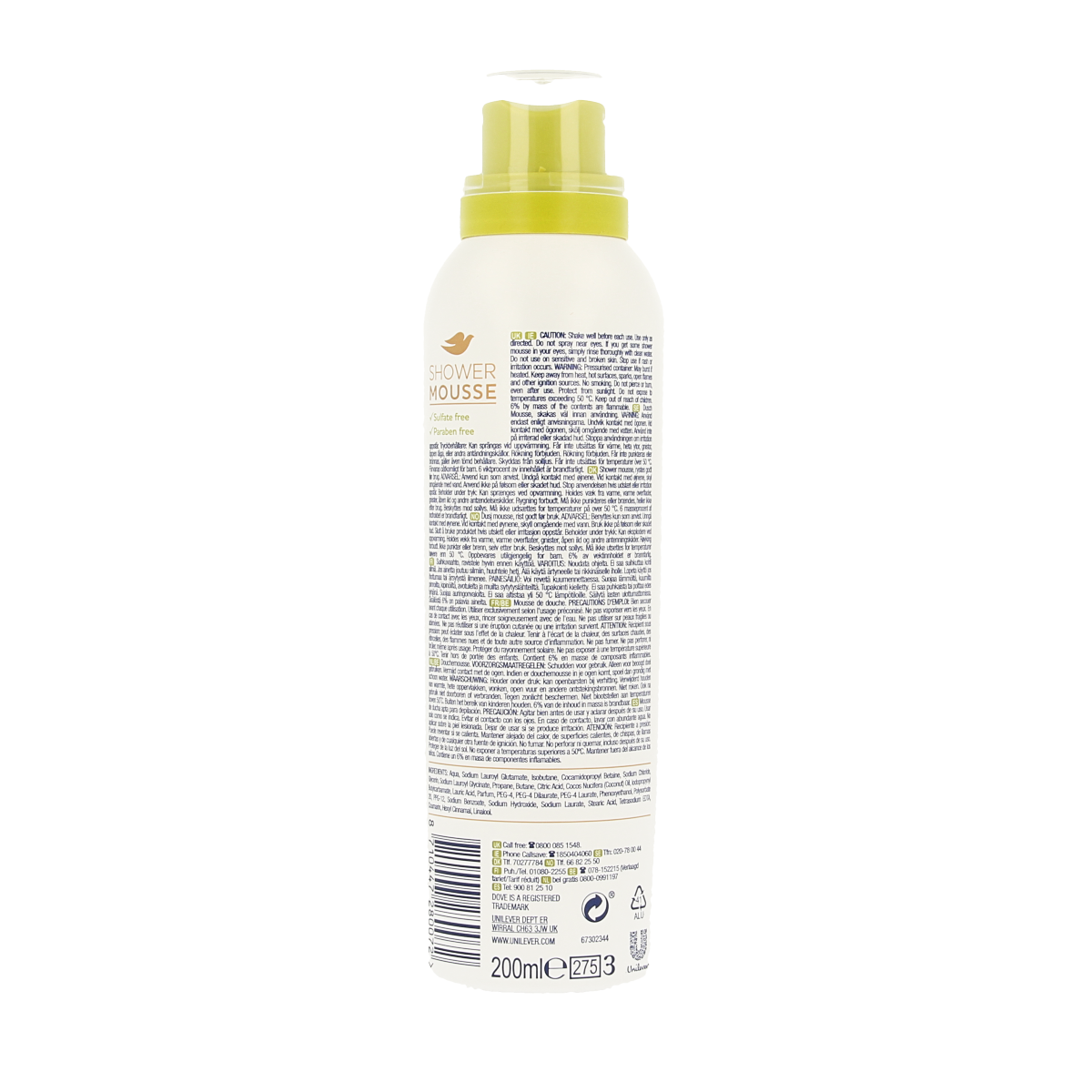 Dove Shower mousse coconut oil 200.00 Milliliter