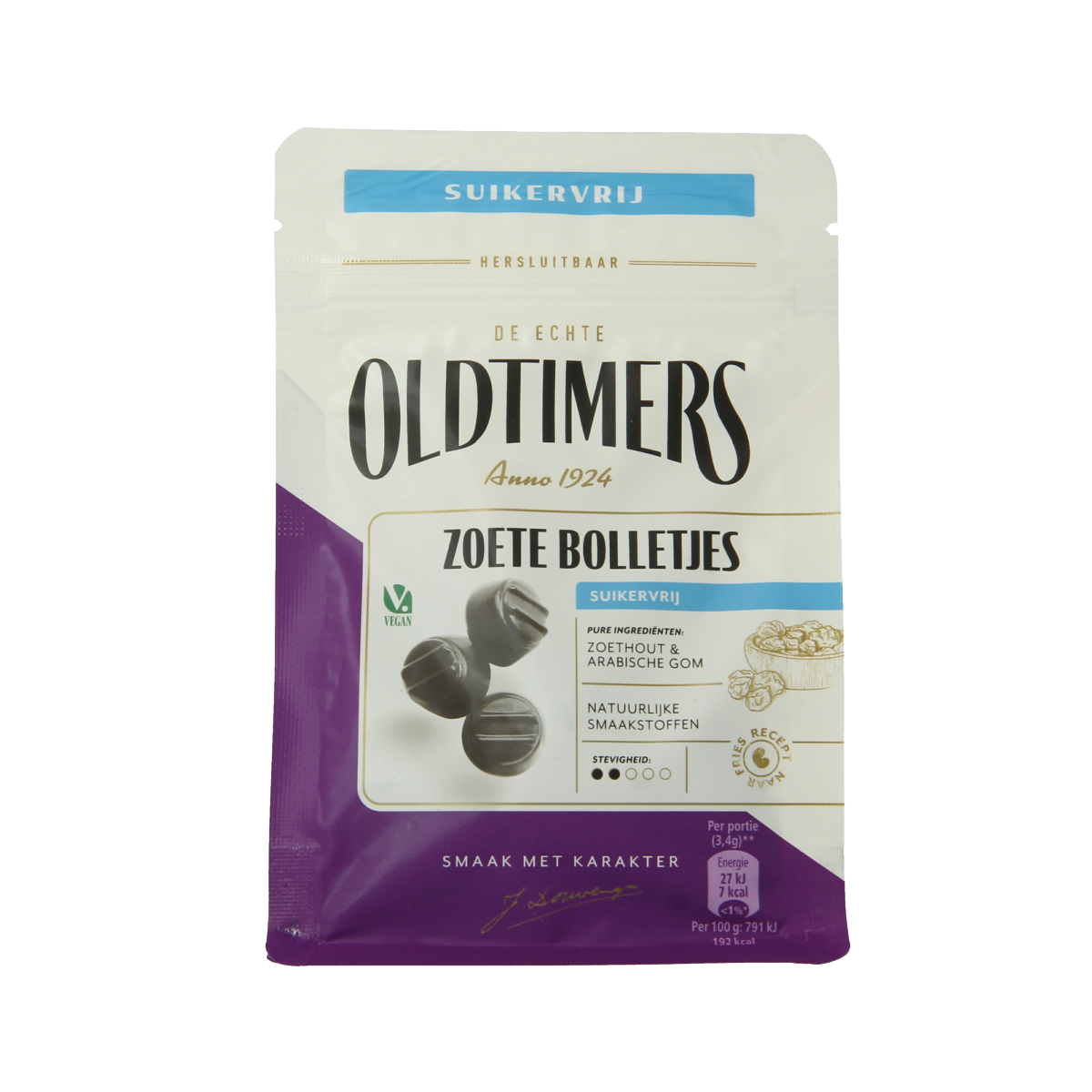 Oldtimers Op=Op Zoete bolletjes suikervrij 100.00 Gram