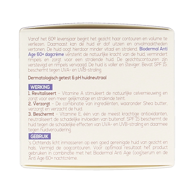 Biodermal Dagcreme anti-age 60+ 50 Milliliter