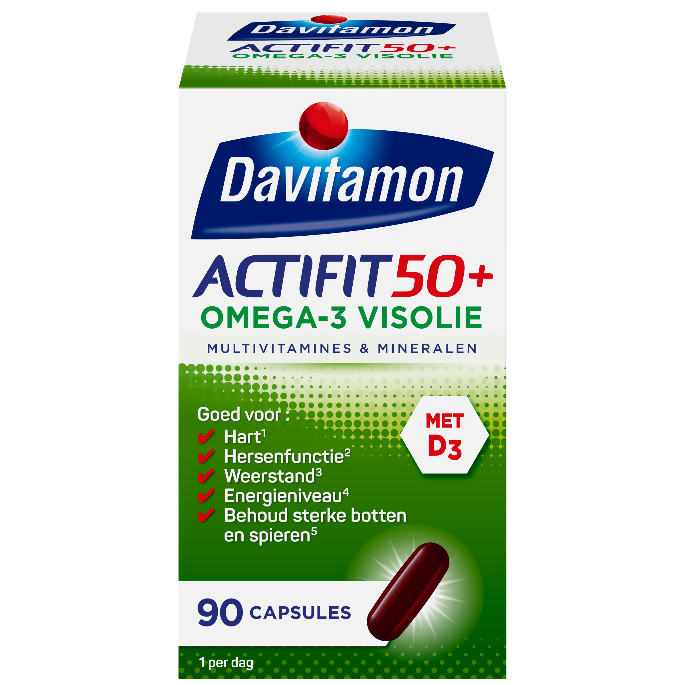 Davitamon Actifit 50+ omega 3 90 Capsules