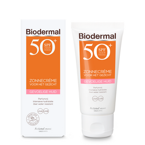 Biodermal Crema solare viso pelle sensibile SPF50+ 50 Millilitri
