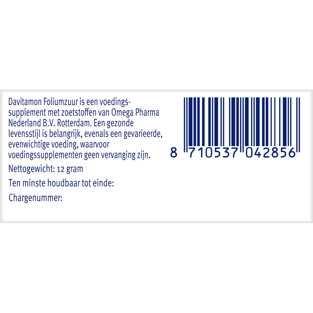 Davitamon Foliumzuur vitamine D  84 Tabletten
