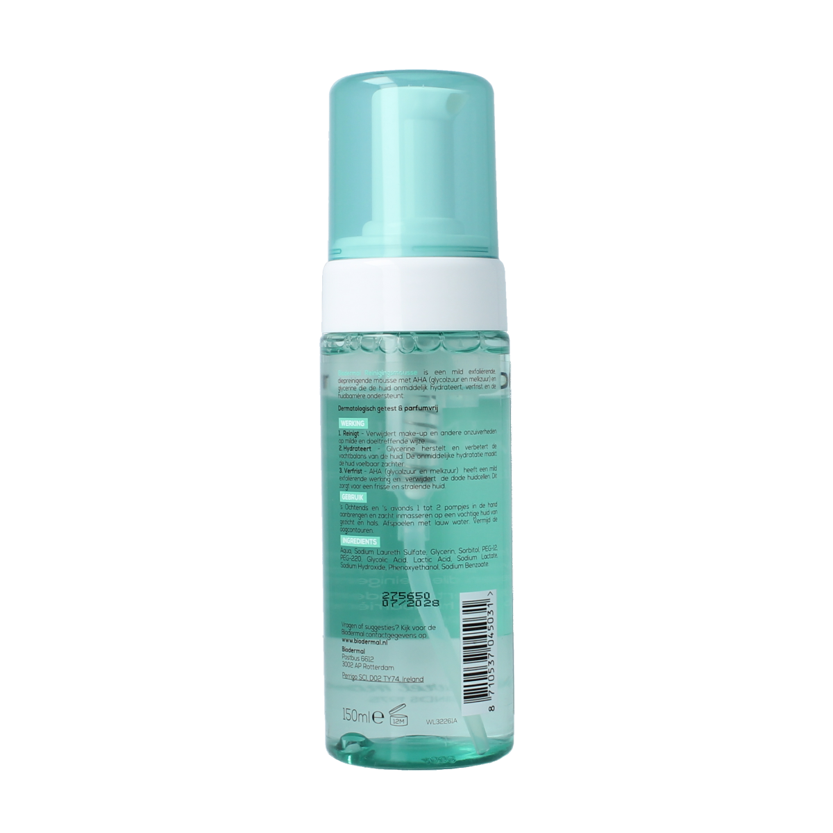 Biodermal Reinigingsmousse alle huidtypen 150.00 Milliliter