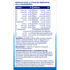 Davitamon Junior 3-12 framboos 120.00 Kauwtabletten