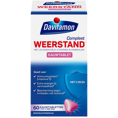 Davitamon Compleet weerstand kauwvitamines bosvruchten 60 Tabletten