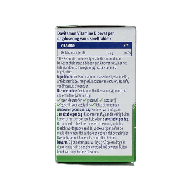 Davitamon Vitamine D kind smelttablet 50 Tabletten