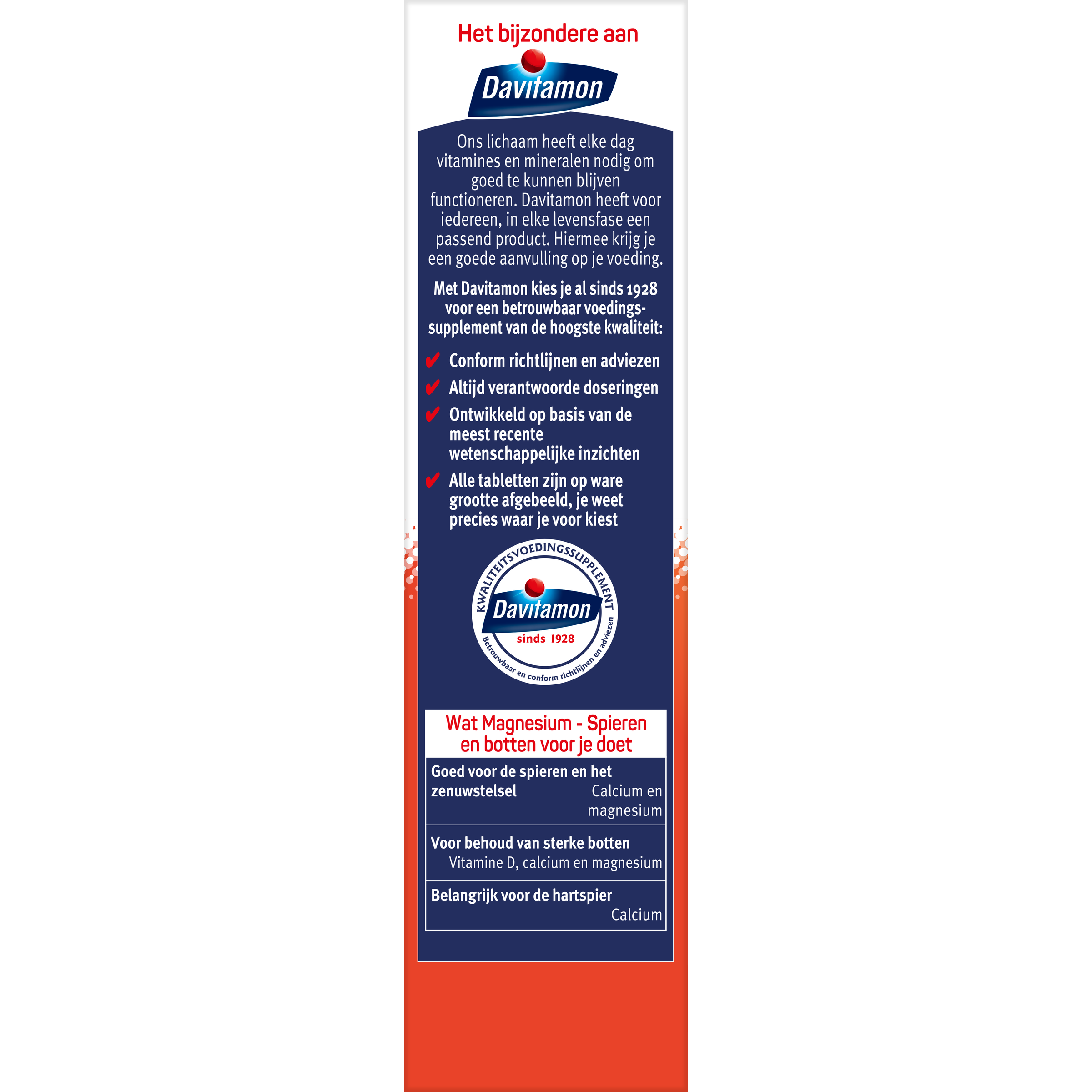 Davitamon Magnesium spieren en botten 42 Tabletten