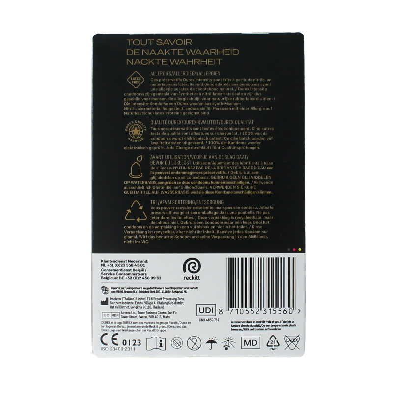 Durex Condooms intensity 20 Stuks