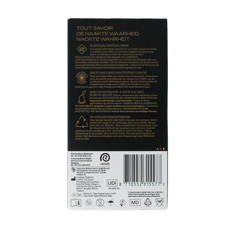 Durex Condooms intensity XL 10 Stuks