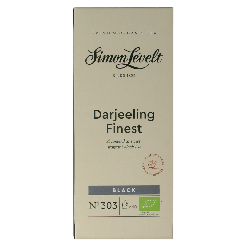 Simon Levelt Darjeeling finest bio 20 Zakjes
