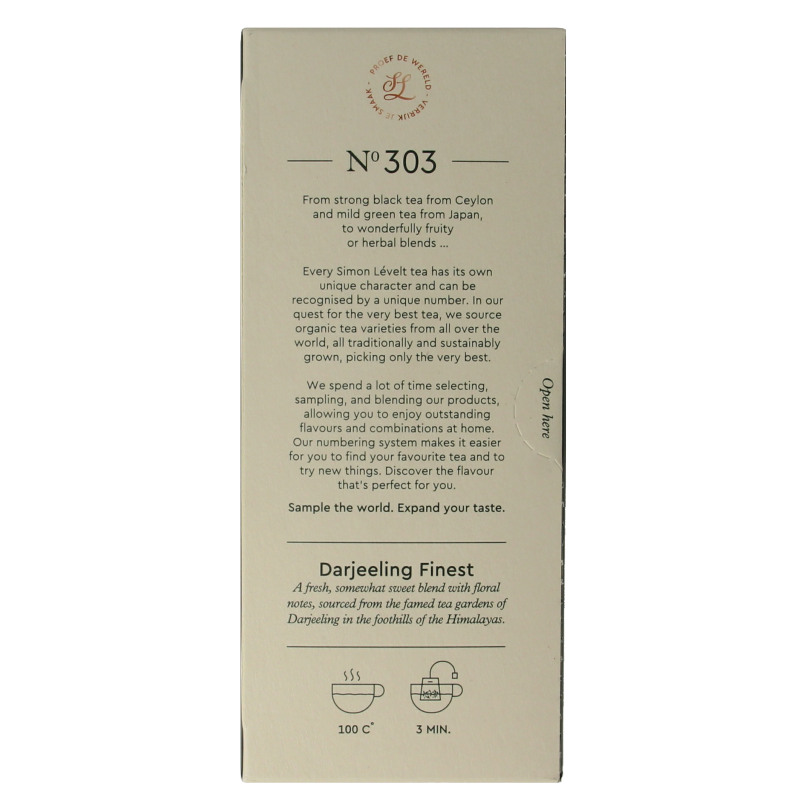 Simon Levelt Darjeeling finest bio 20 Zakjes