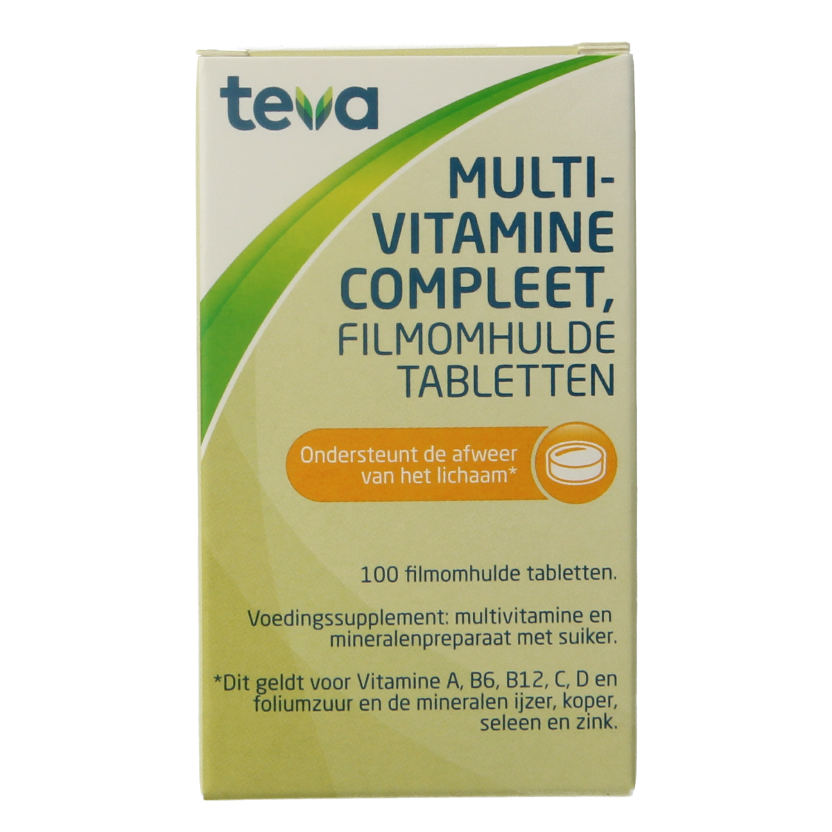 Teva Multivitamine compleet 100.00 Tabletten