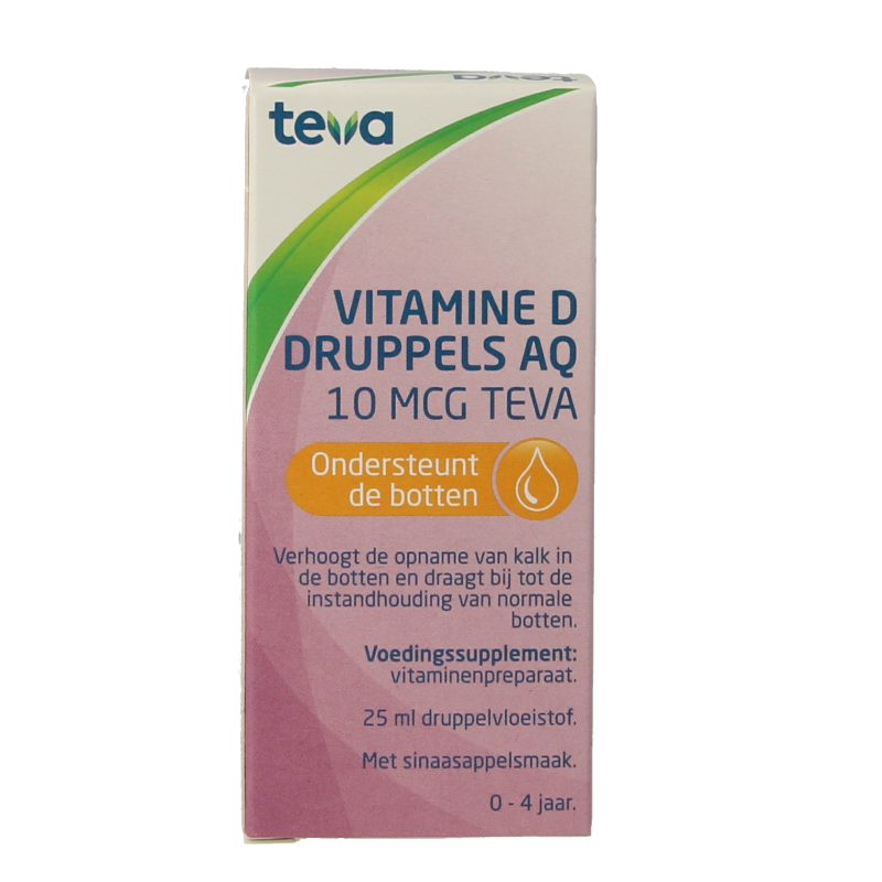 Teva Vitamine D AQ druppels 10 mcg 25 Milliliter