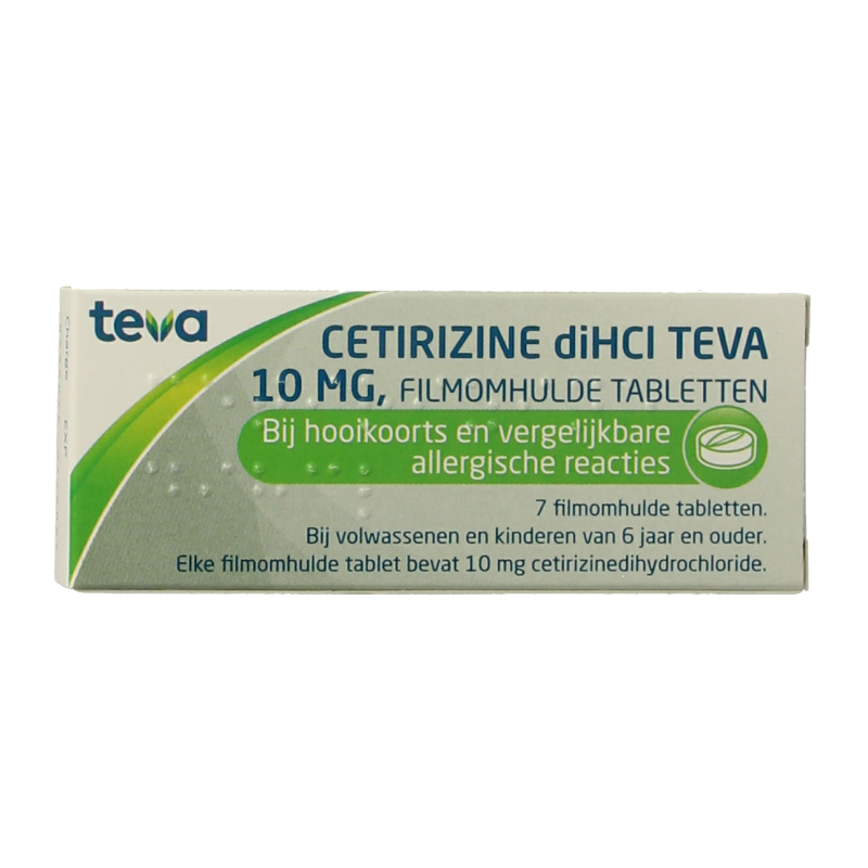 Teva Cetirizine diHCl 10mg 7 Tabletten