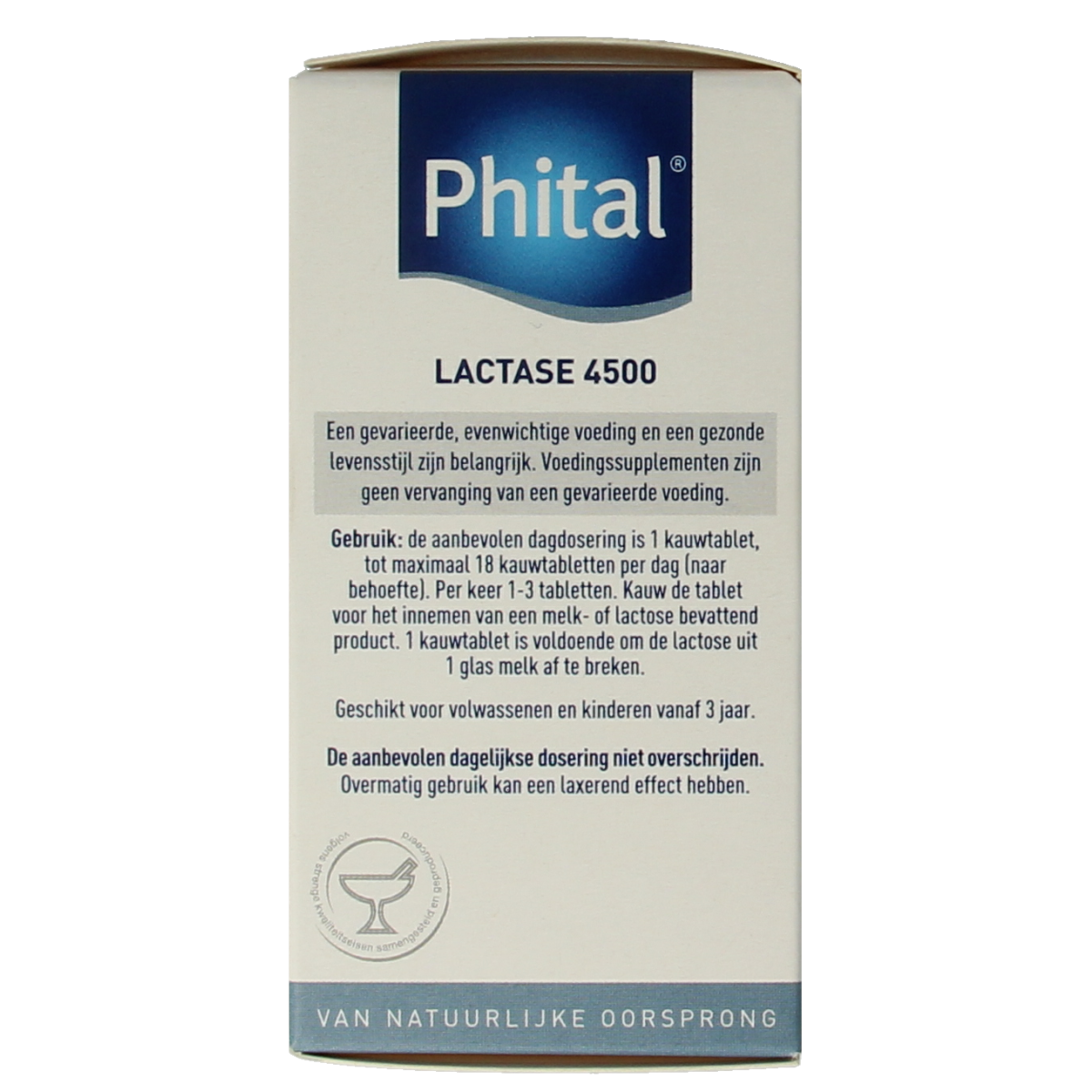 Phital Lactase 4500 50.00 Kauwtabletten