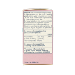 Teva Vitamine D 10 mcg 400IE 300.00 Tabletten