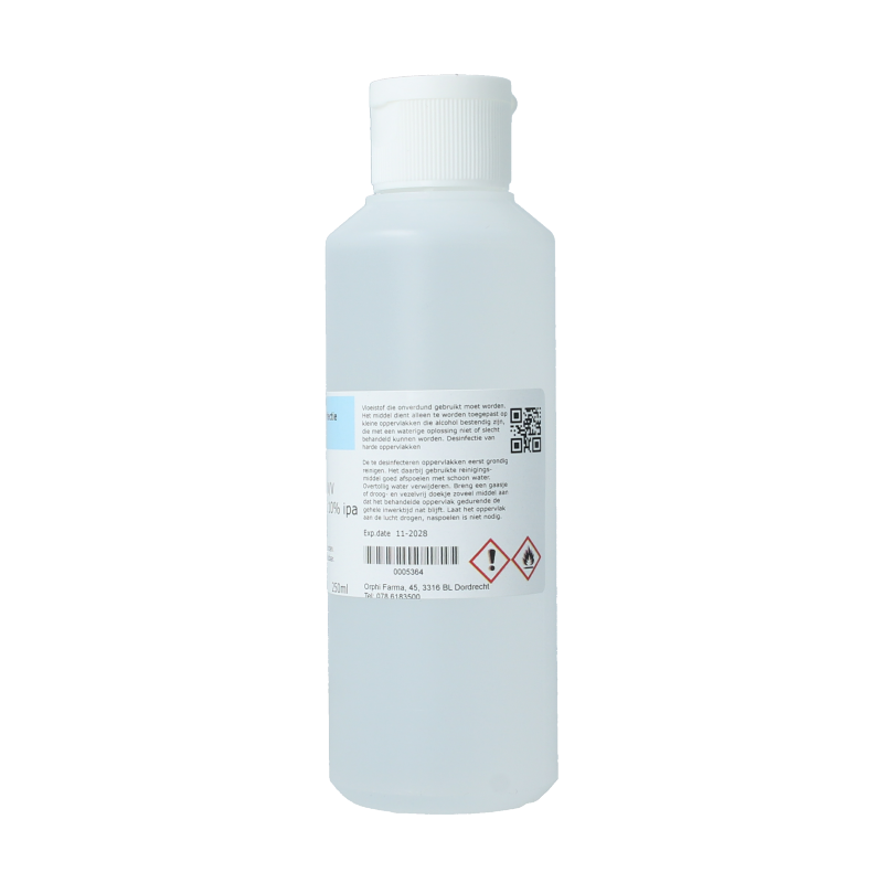 Orphi Ethanol 70% v/v + 10% IPA v/v 250 Milliliter