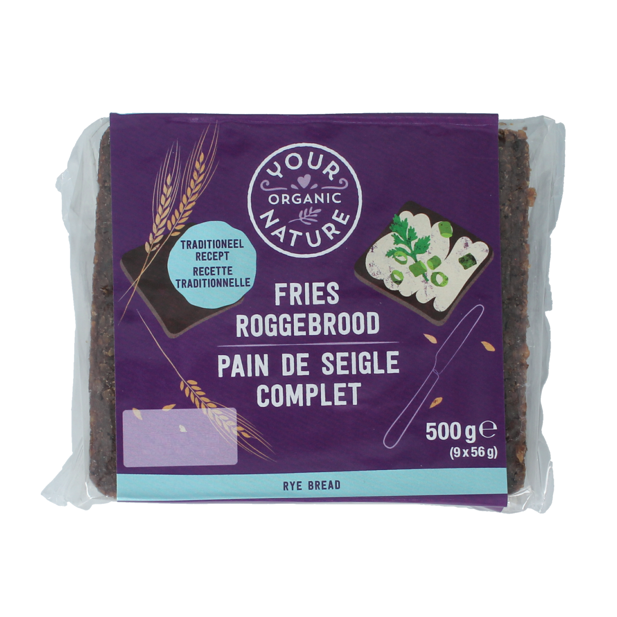 Your Organic Nature Roggebrood fries bio 500.00 Gram