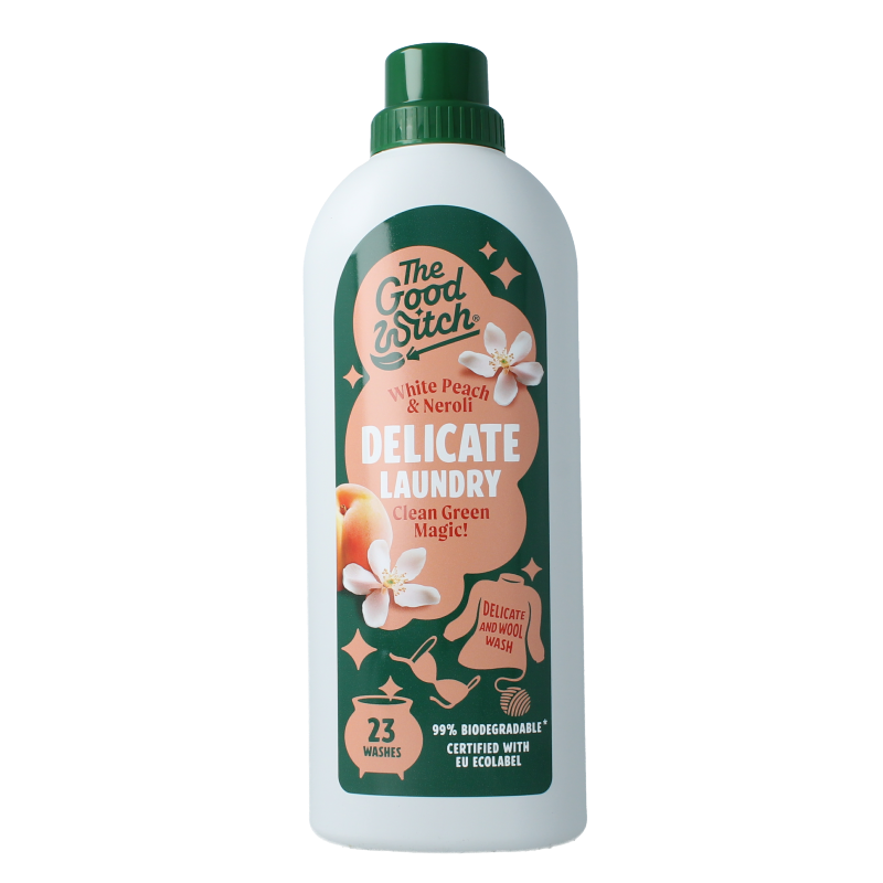 The Good Witch Wasmiddel wol/fijn witte perzik 1 Liter