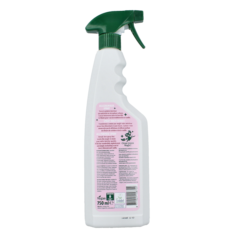 The Good Witch Allesreiniger spray kersenbloesem vanille 750 Milliliter