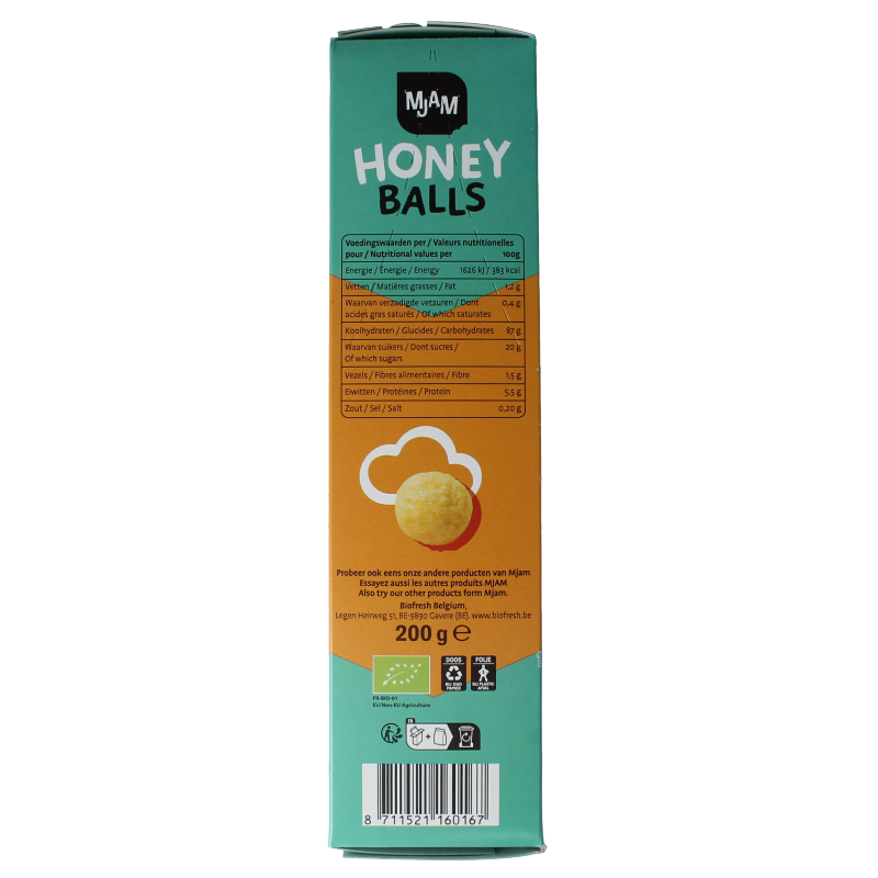 Mjam Honey balls bio 200 Gram