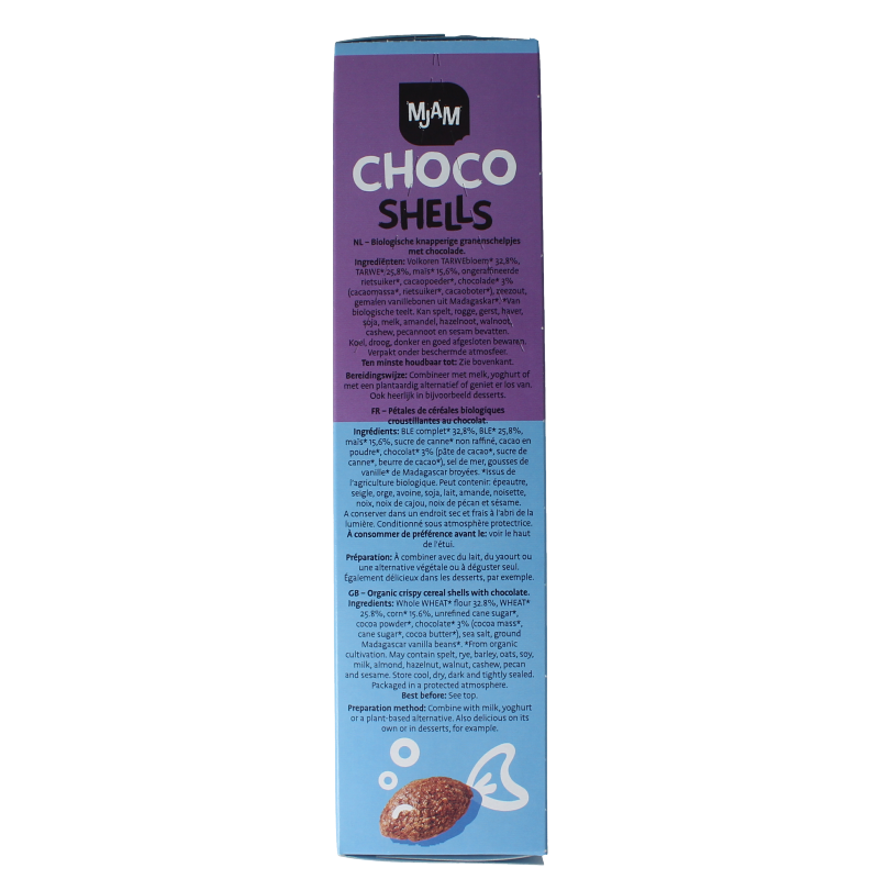 Mjam Choco shells bio 225 Gram
