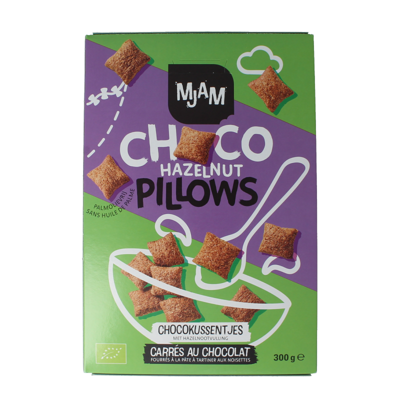 Mjam Choco pillows hazelnut bio 300 Gram