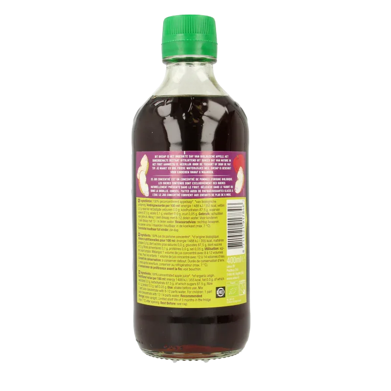 Your Organic Nature Diksap appel bio 400 Milliliter