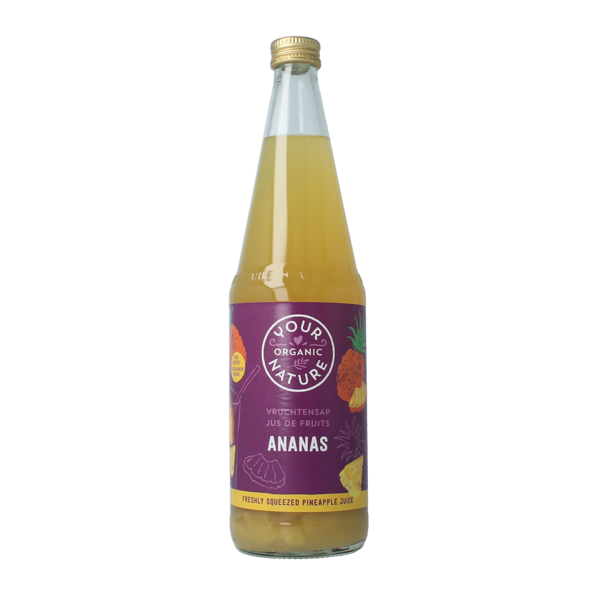 Your Organic Nature Vruchtensap ananas bio 700.00 Milliliter