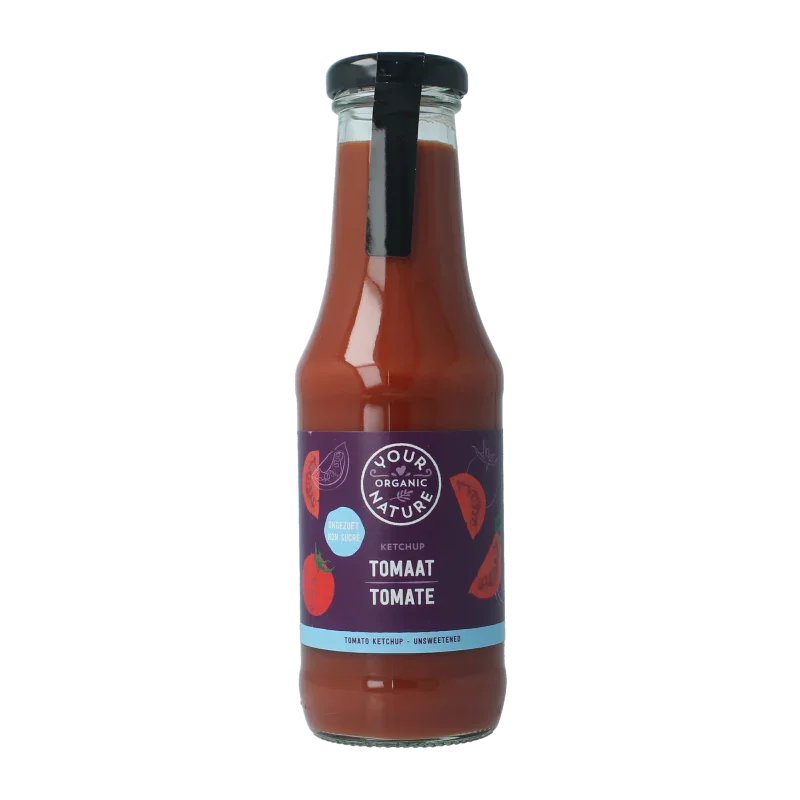 Your Organic Nature Tomatenketchup ongezouten bio 325 Milliliter