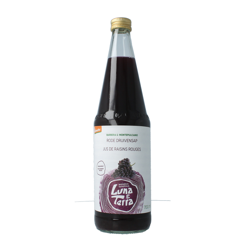 Luna E Terra Druivensap rood bio 700 Milliliter