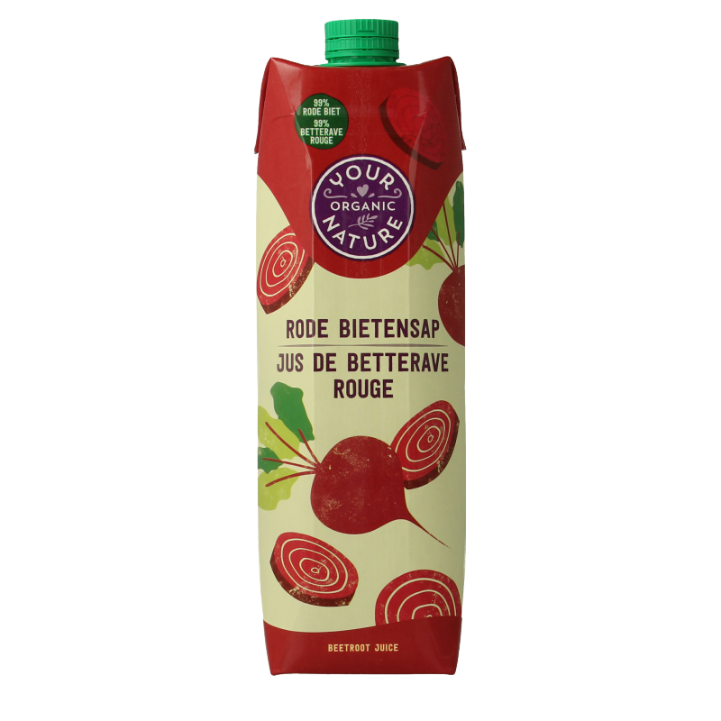 Your Organic Nature Rode bietensap bio 1 Liter