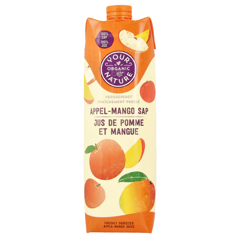 Your Organic Nature Appel mango sap bio 1 Liter