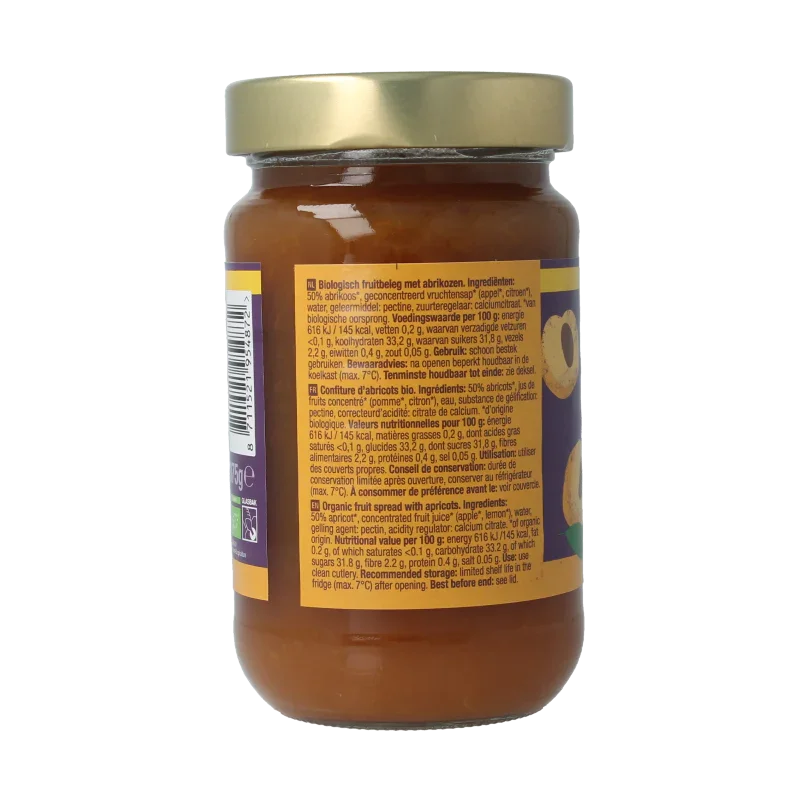 Your Organic Nature Fruitbeleg abrikozen bio 375 Gram