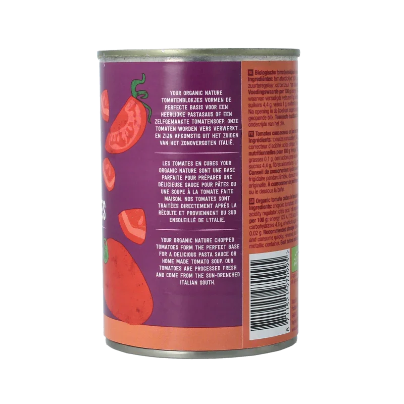 Your Organic Nature Tomatenblokjes bio 400 Gram