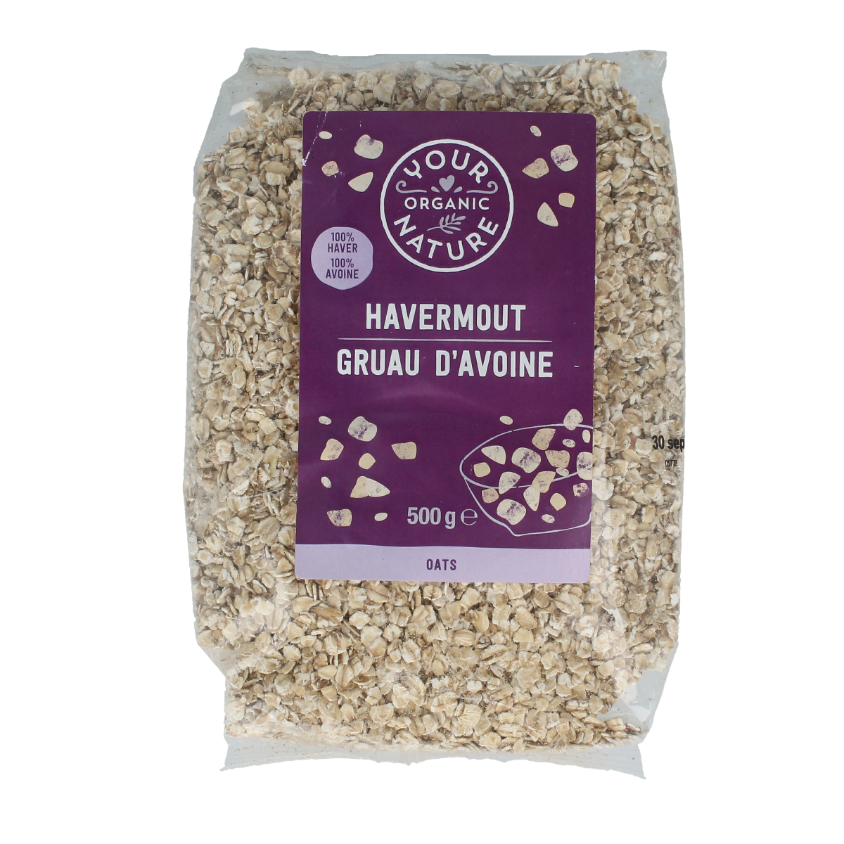 Your Organic Nature Havermout bio 500.00 Gram