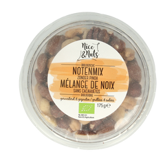 Nice & Nuts Notenmix zonder pinda met zeezout geroosterd bio 175 Gram