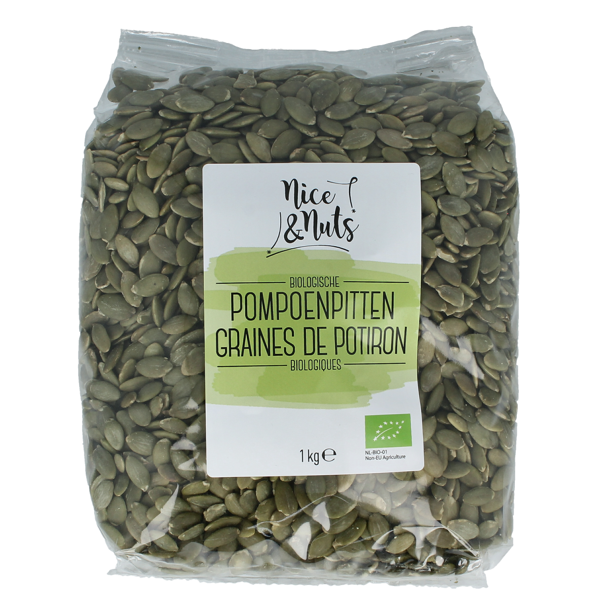 Nice & Nuts Pompoenpitten bio 1.00 Kilogram