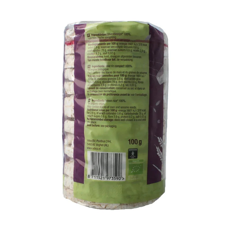 Your Organic Nature Rijstwafels ongezouten bio 100 Gram