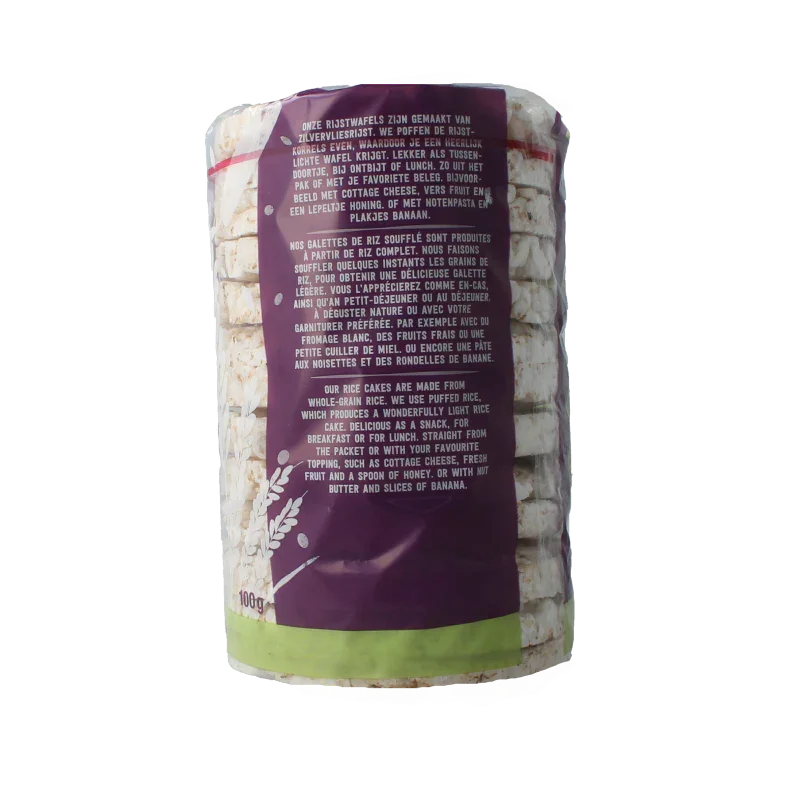 Your Organic Nature Rijstwafels ongezouten bio 100 Gram