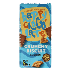 Happy Chocolate Melk biscuit bio 100.00 Gram