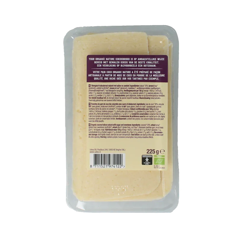 Your Organic Nature Kokosbrood naturel bio 225 Gram