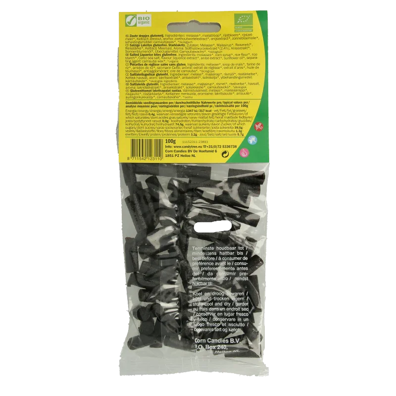 Candy Tree Dropjes zout glutenvrij bio 100 Gram