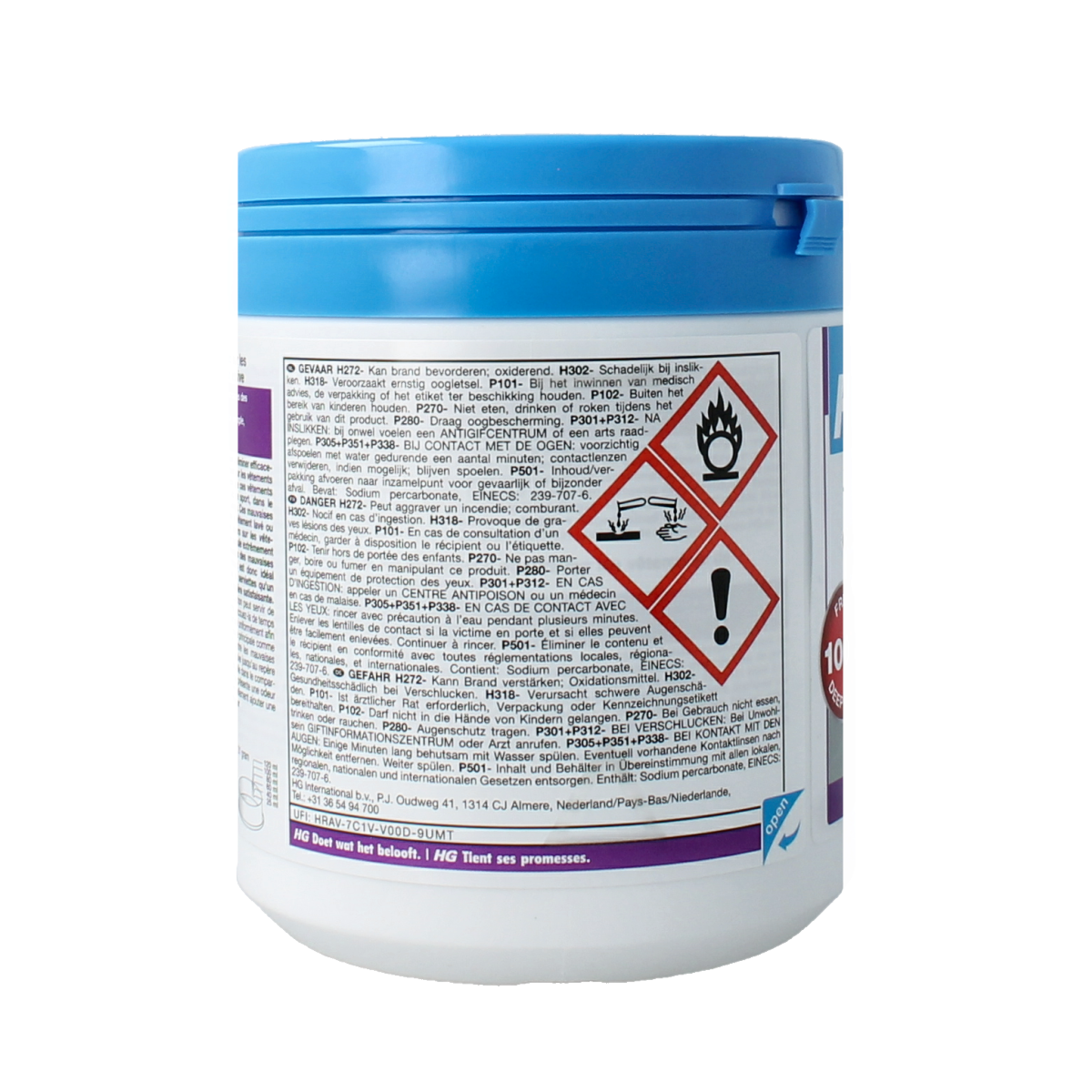 HG Tegen nare geurtjes sportkleding 500.00 Gram